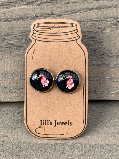 Michigan Floral Stud Earrings - Jill's Jewels | Unique, Handcrafted, Trendy, And Fun Jewelry