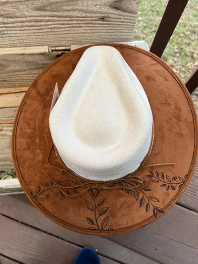 Two Tone Wildflower Rancher Hat