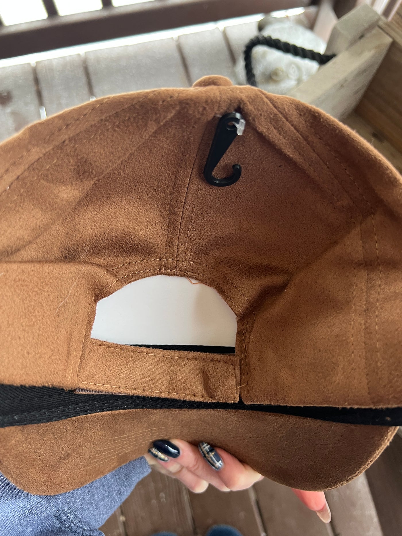 Brown Highland Cow Design Burned Baseball Cap