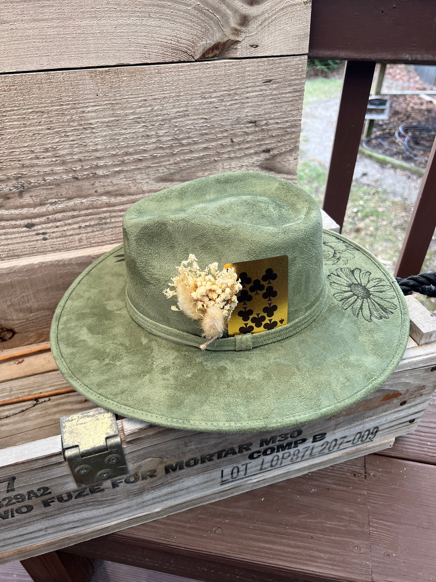Sage Green Wildflower Rancher Hat