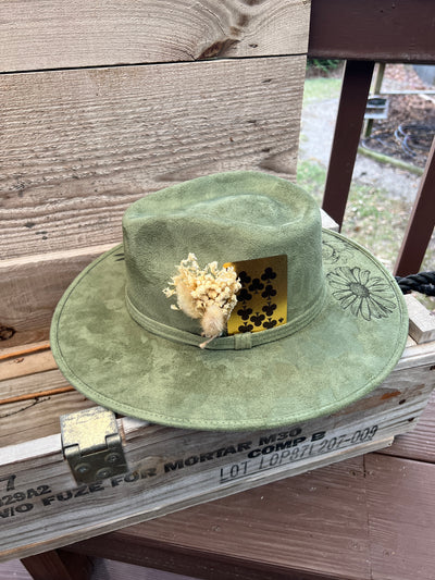 Sage Green Wildflower Rancher Hat