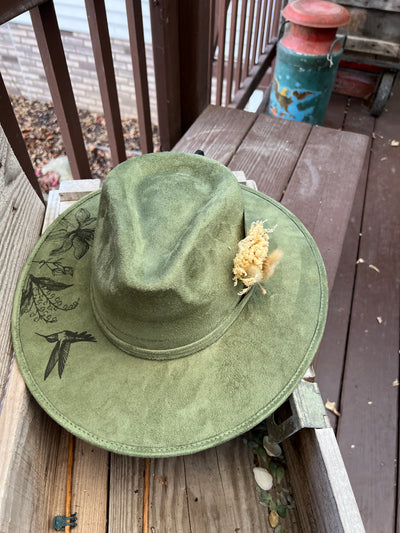 Sage Green Wildflower Rancher Hat