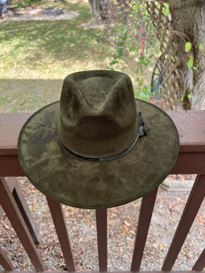 Olive Boho Moon Rancher Hat
