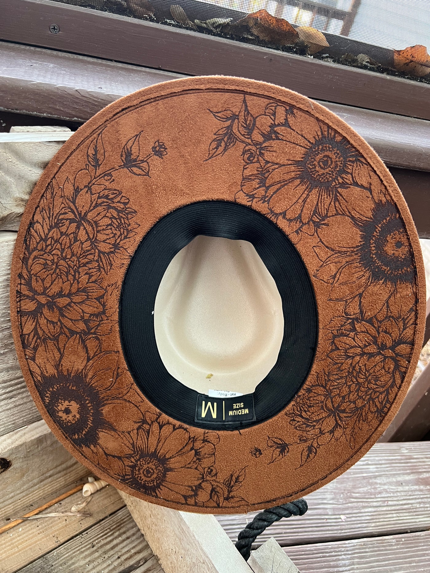 Two Tone Dahlia Rancher Hat