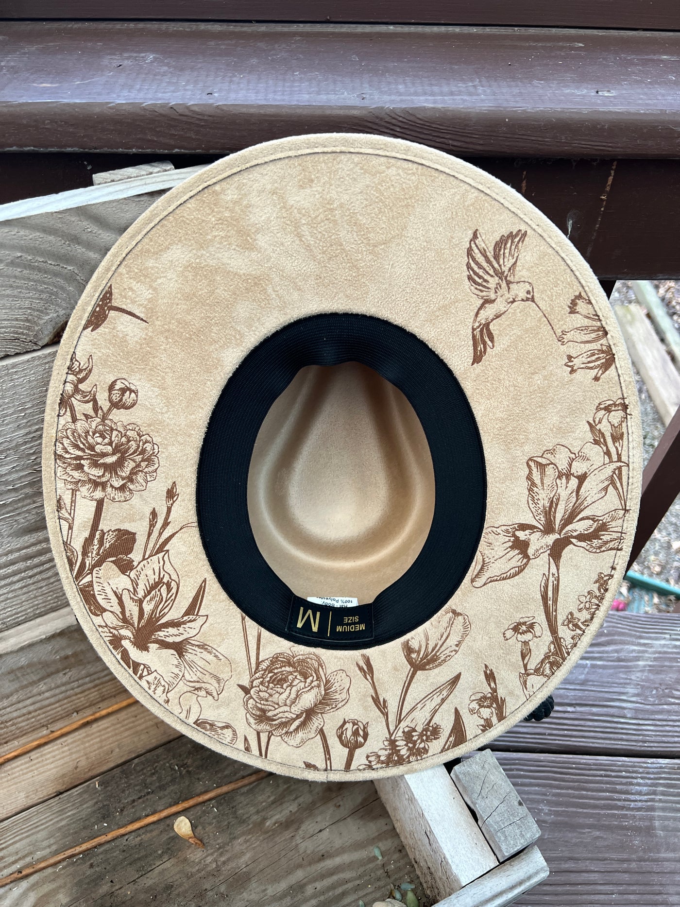 Tan Wildflower Hummingbird Rancher Hat