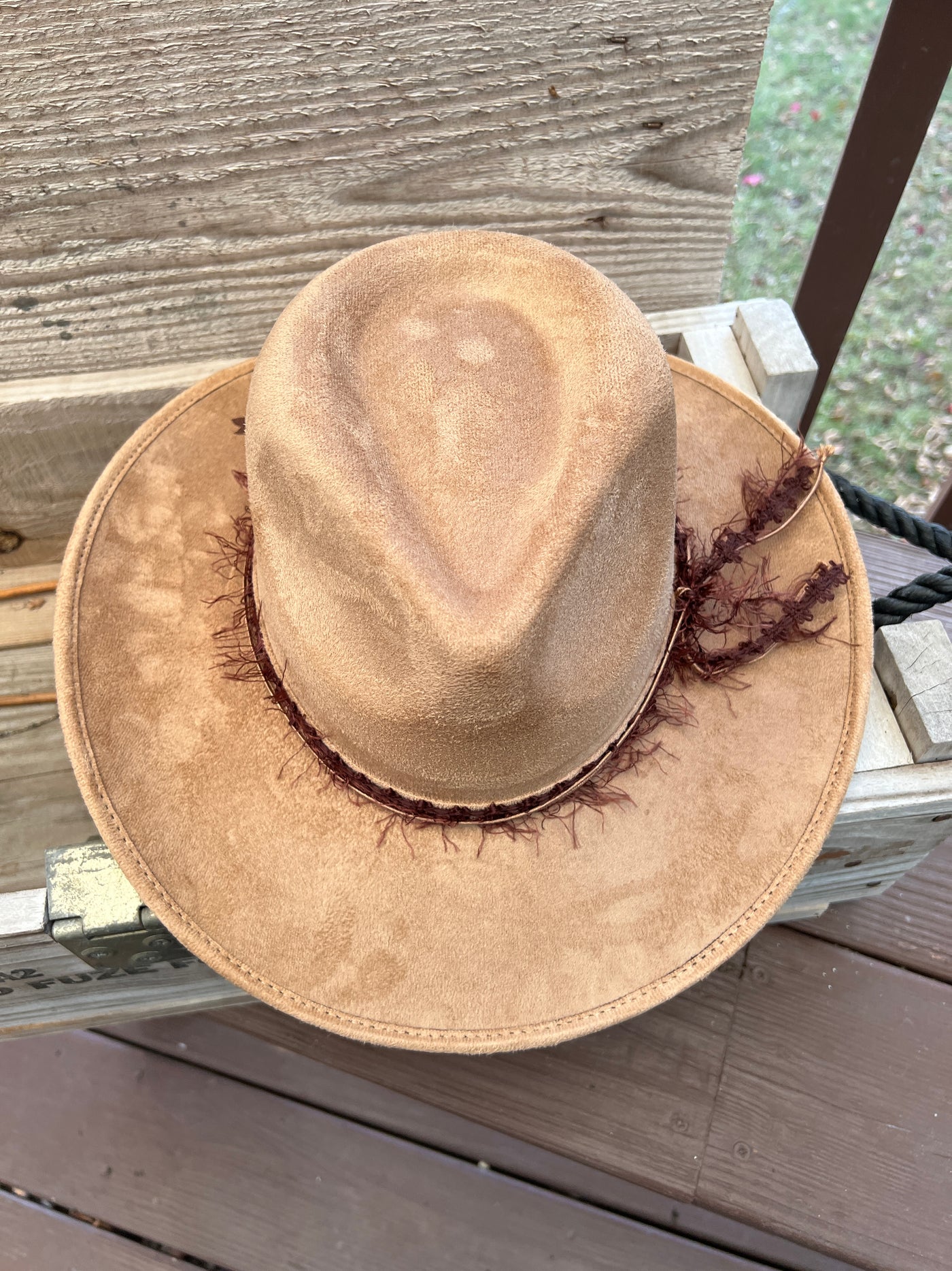 Tan Rose Cowgirl Hat
