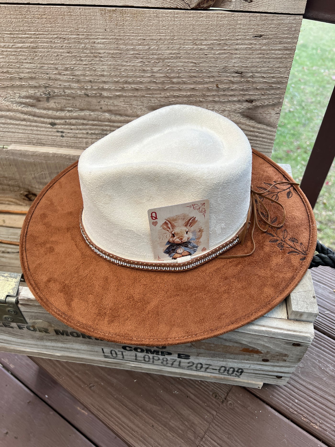 Two Tone Wildflower Rancher Hat