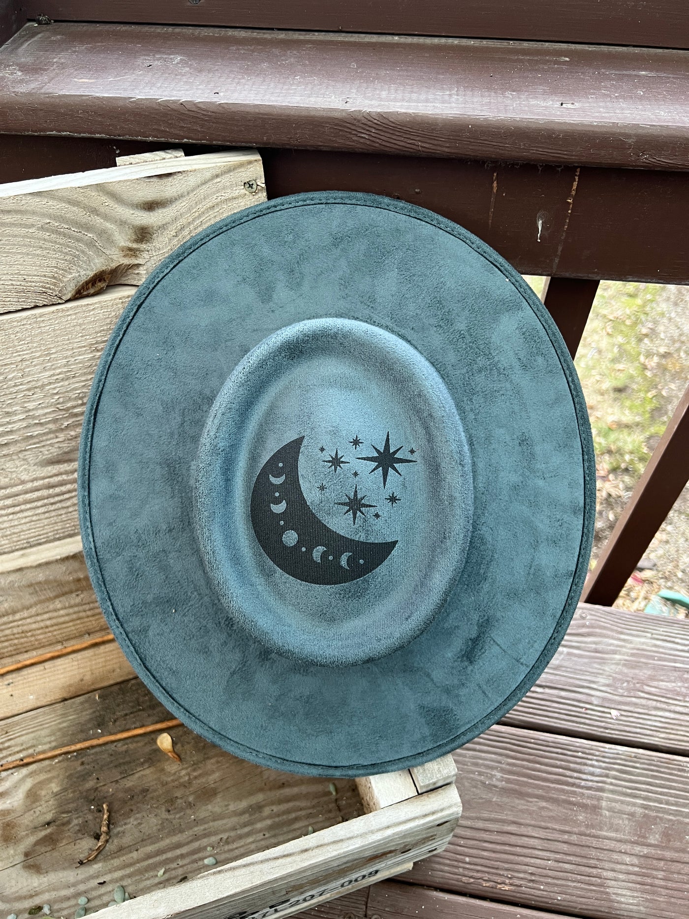 Blue Jean Celestial Boater Hat