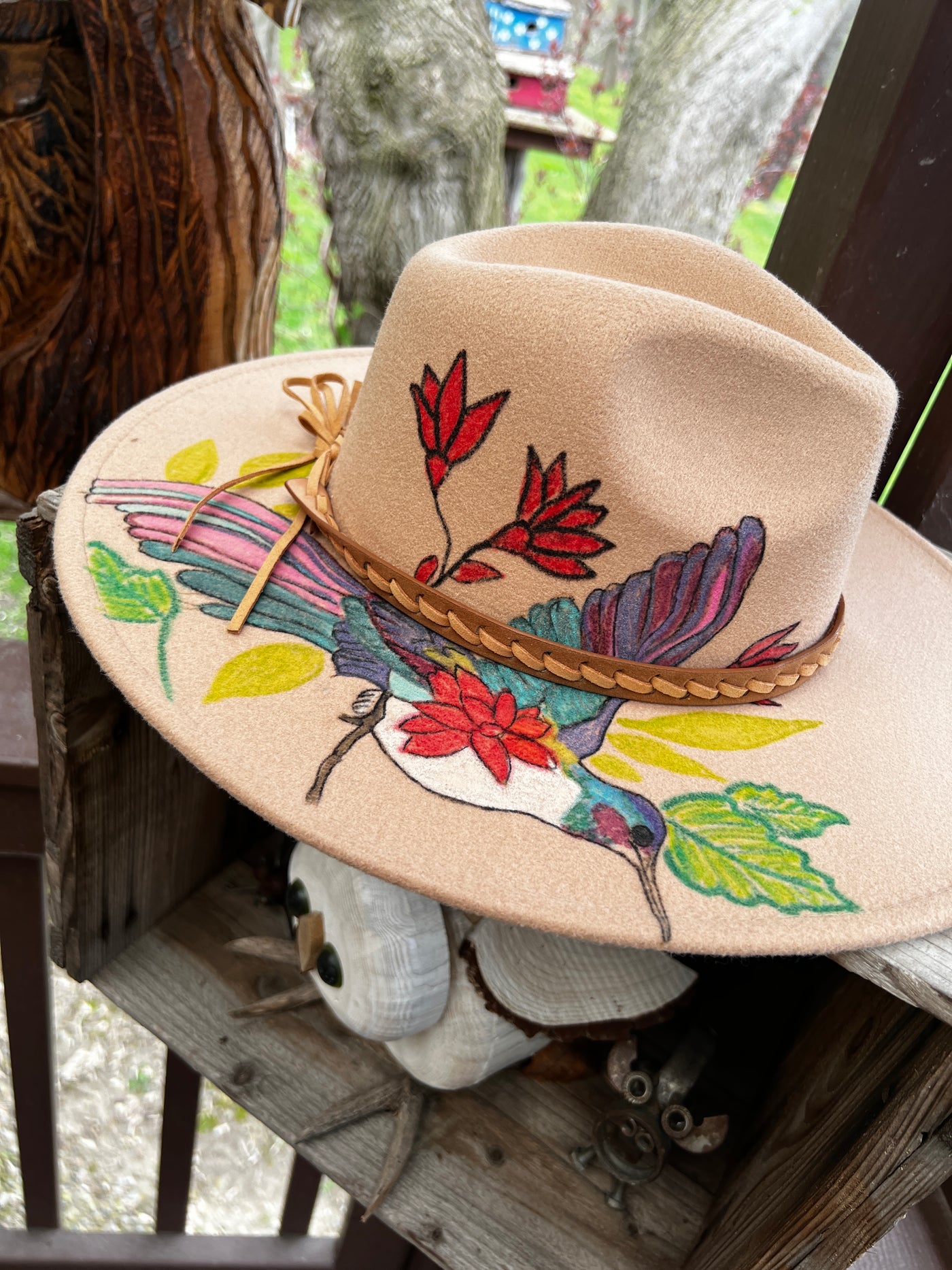 Hummingbird Felt Hat