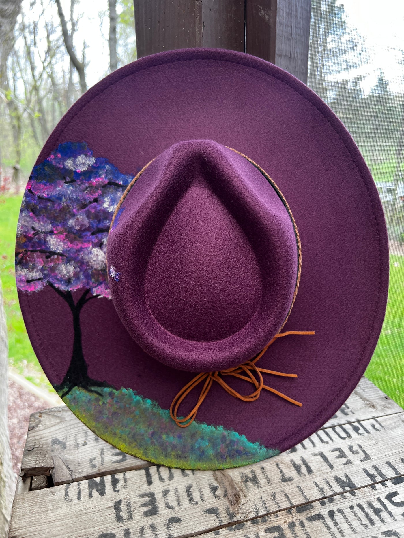 Lilac Tree Felt Hat