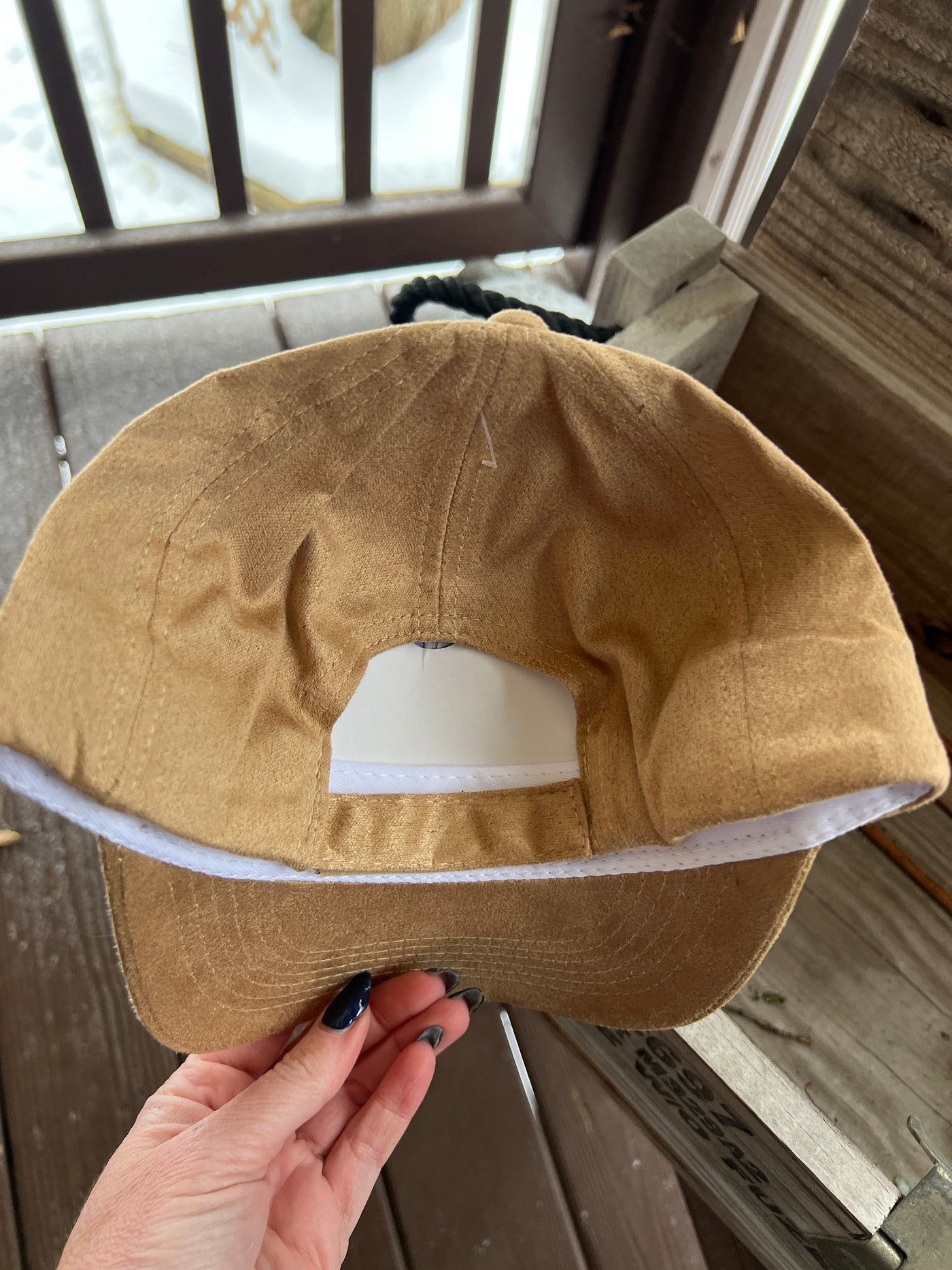 Wildflower and Butterfly Burned Baseball Cap