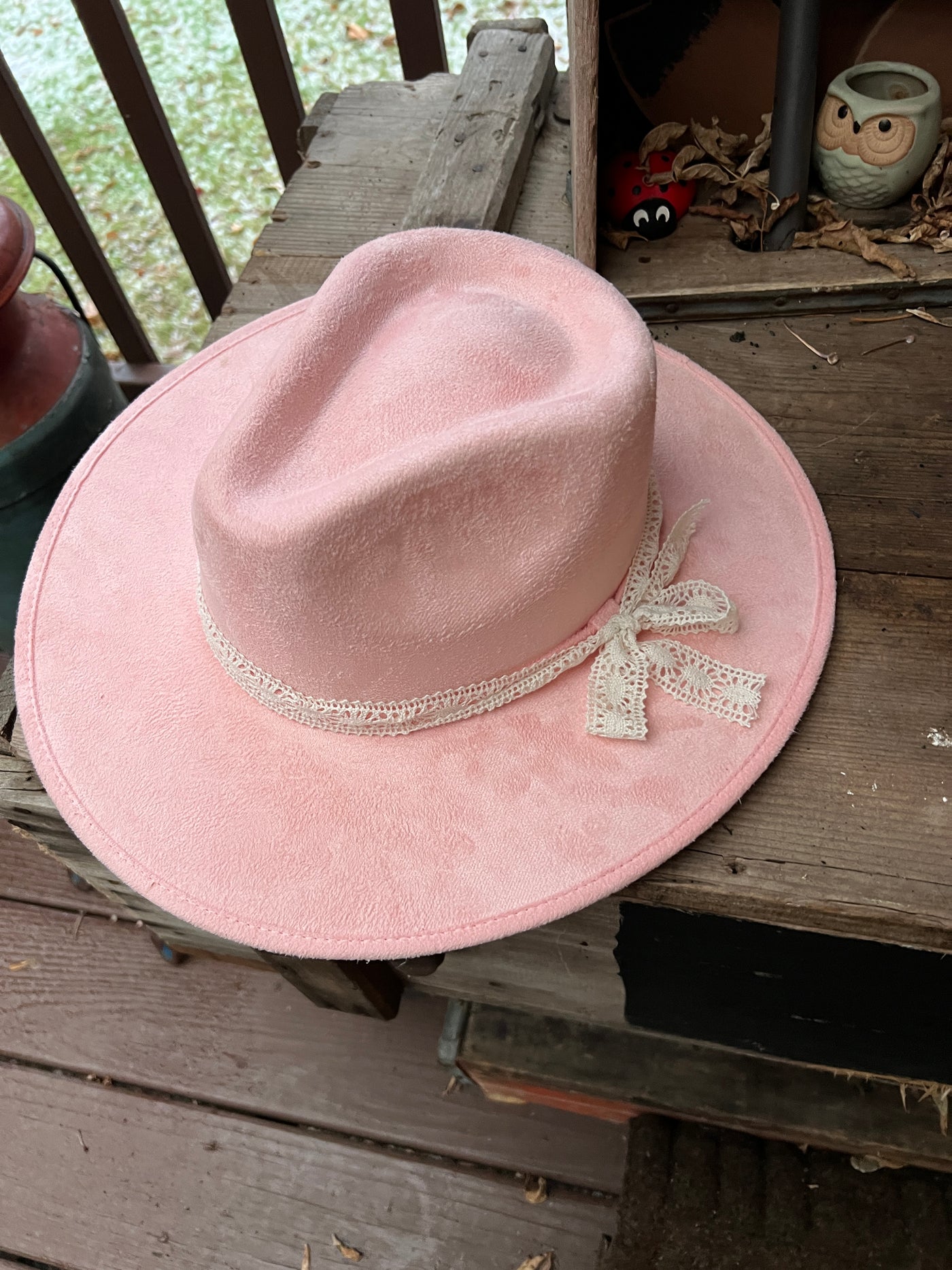 Baby Pink Sunflower Hat