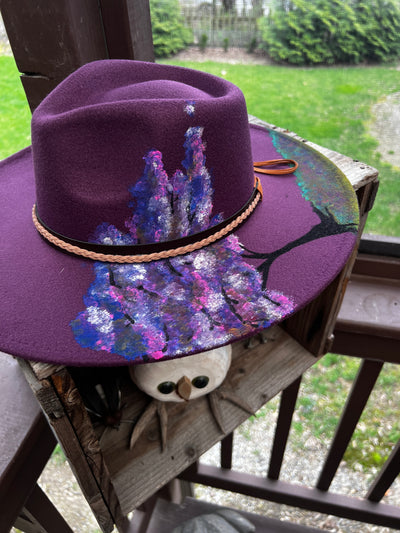 Lilac Tree Felt Hat