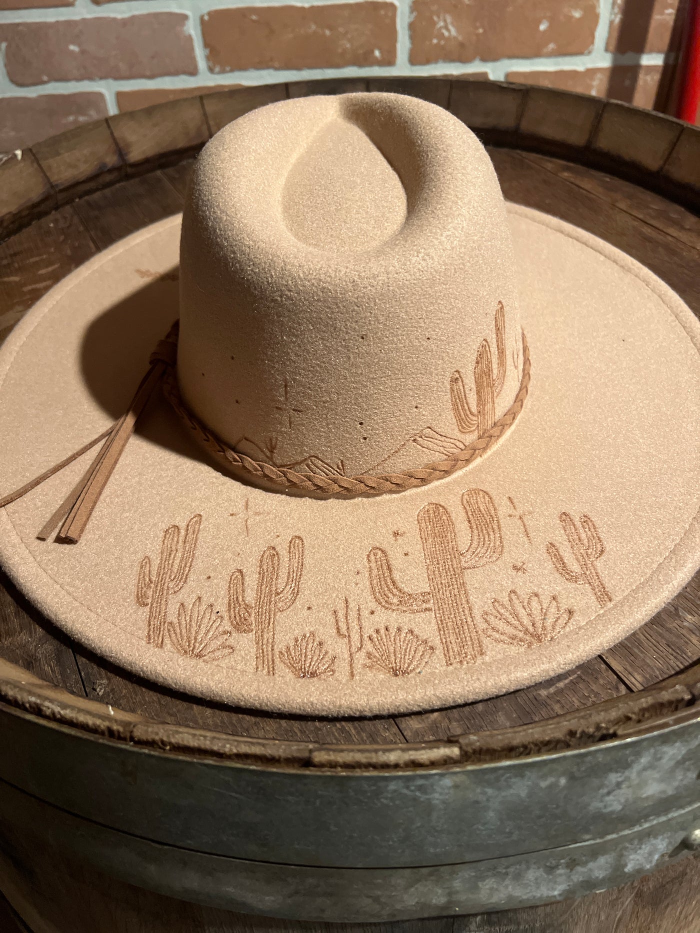 Tan Southwestern Felt Hat