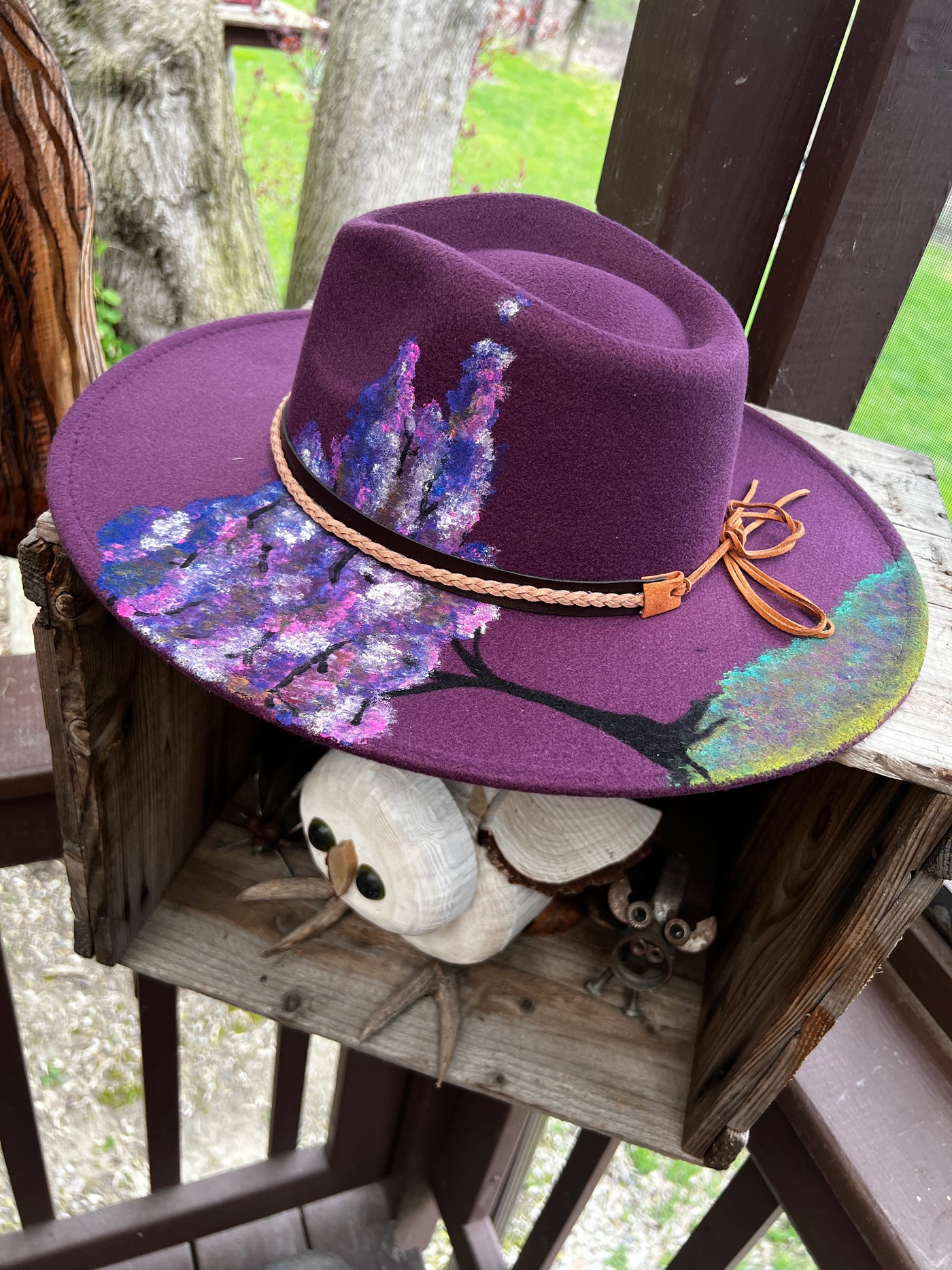 Lilac Tree Felt Hat