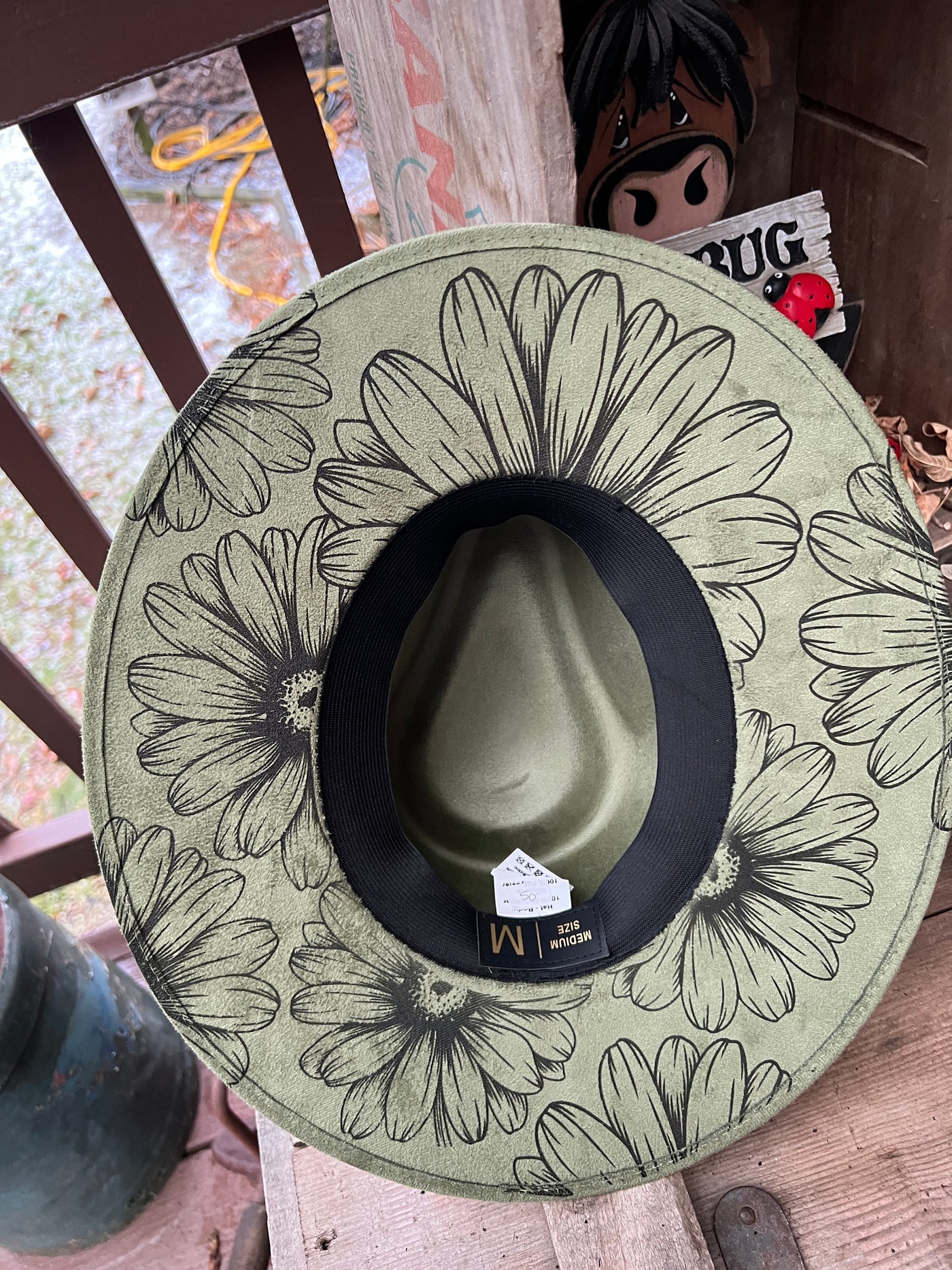 Sage Green Daisy Hat