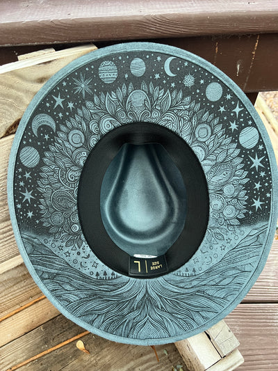 Blue Celestial Boho Rancher Hat