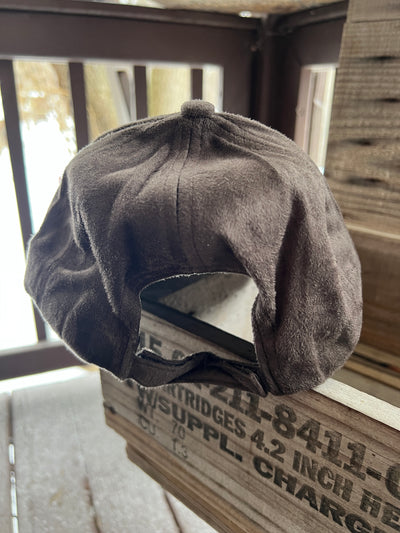 Mountain Scene Burned Baseball Cap