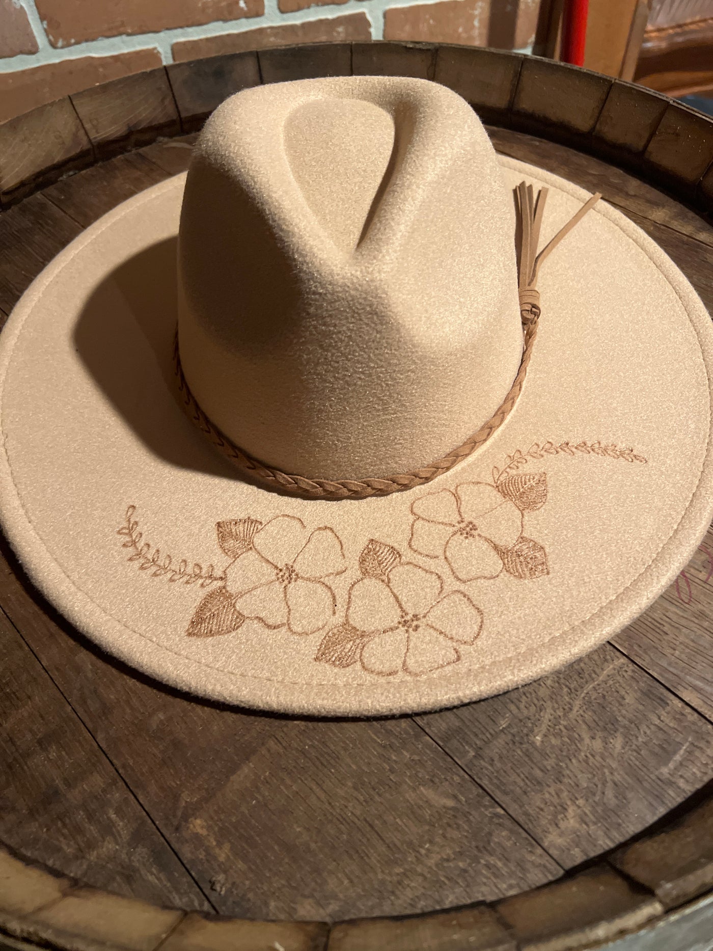 Tan Southwestern Felt Hat