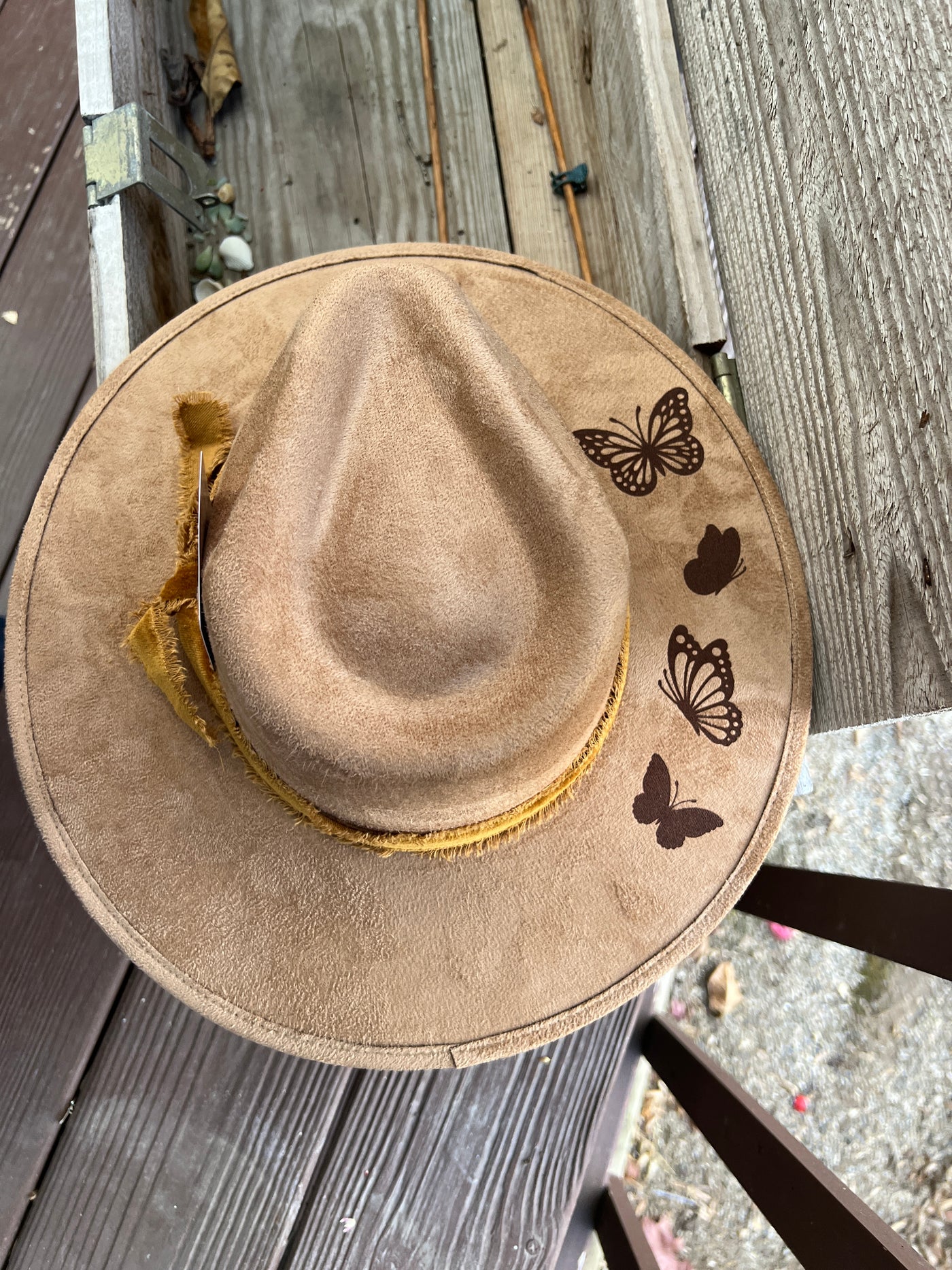 Tan Butterfly Rancher Hat