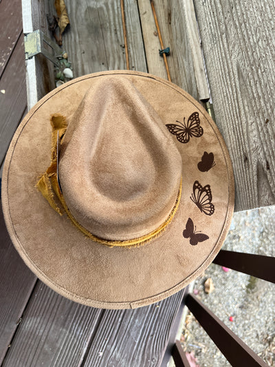 Tan Butterfly Rancher Hat