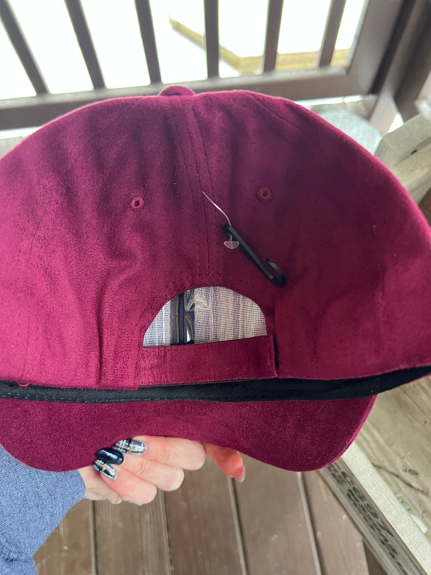 Maroon Dog Paw Burned Baseball Cap