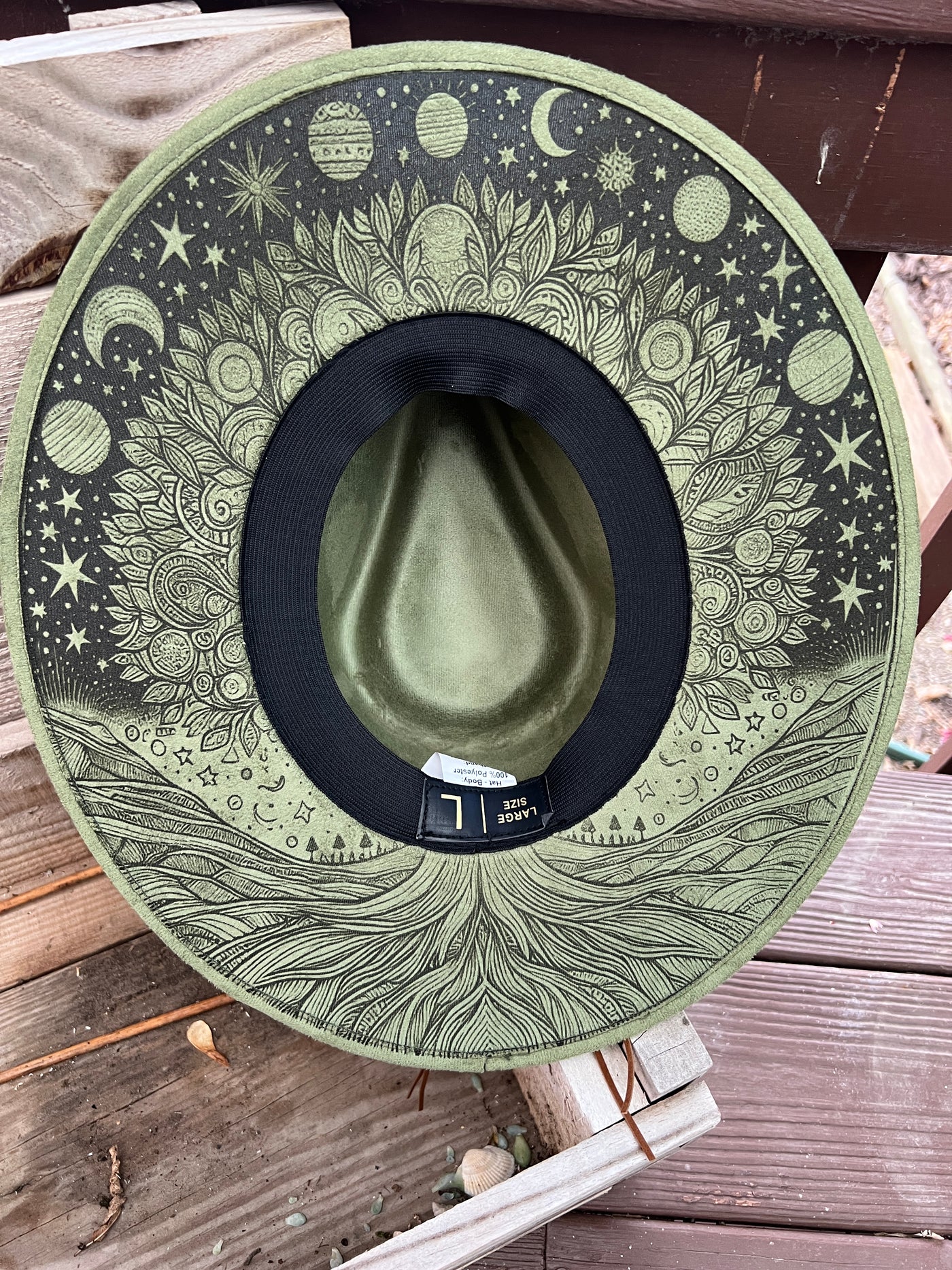 Sage Green Boho Rancher Hat