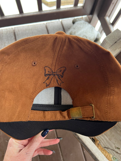 Bow Design Burned Baseball Cap