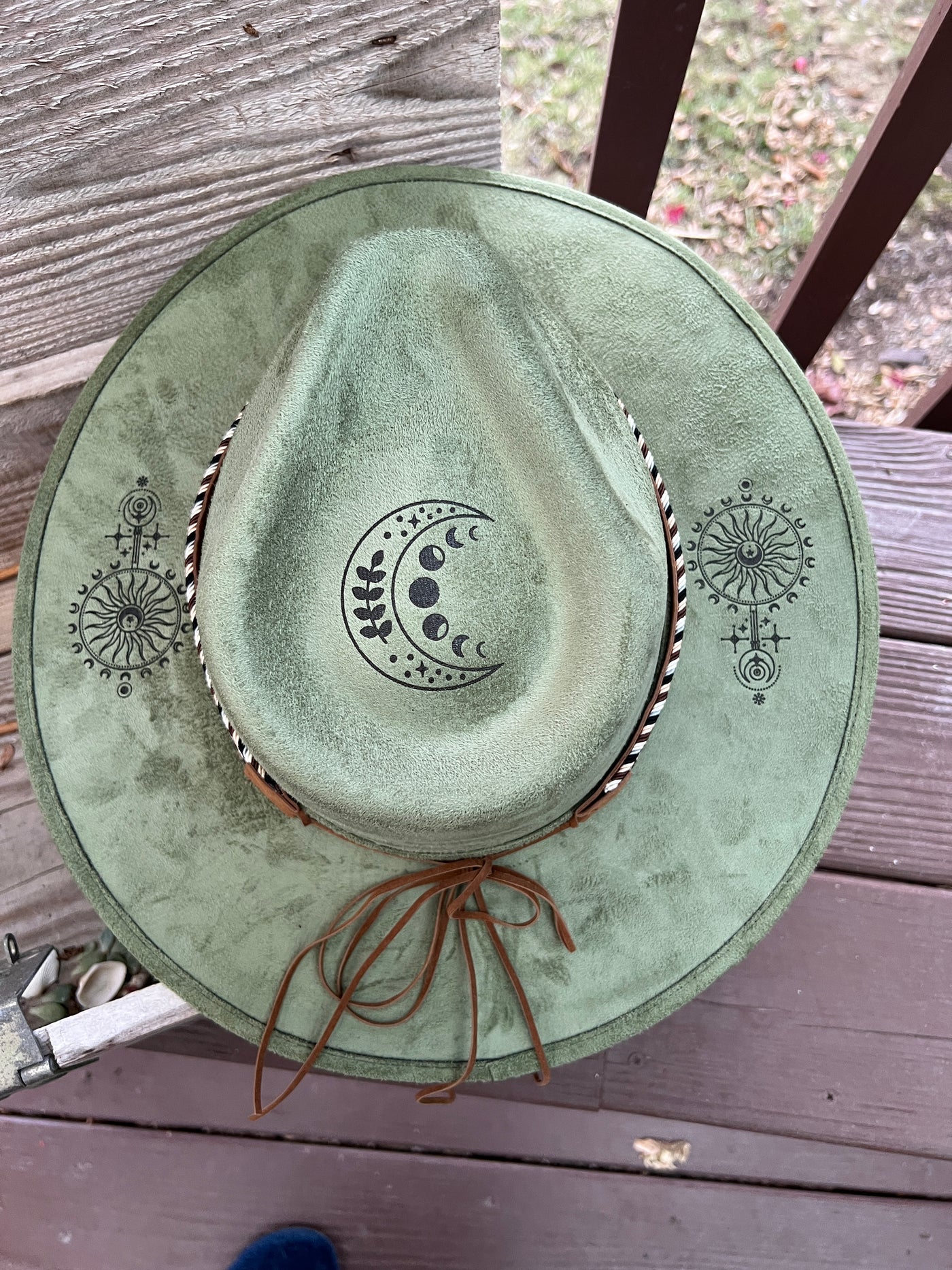 Sage Green Boho Rancher Hat