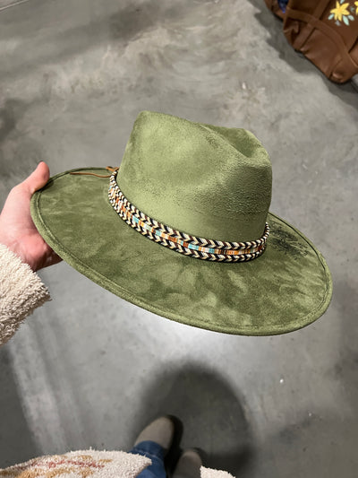 Sage Green Sunflower Hat