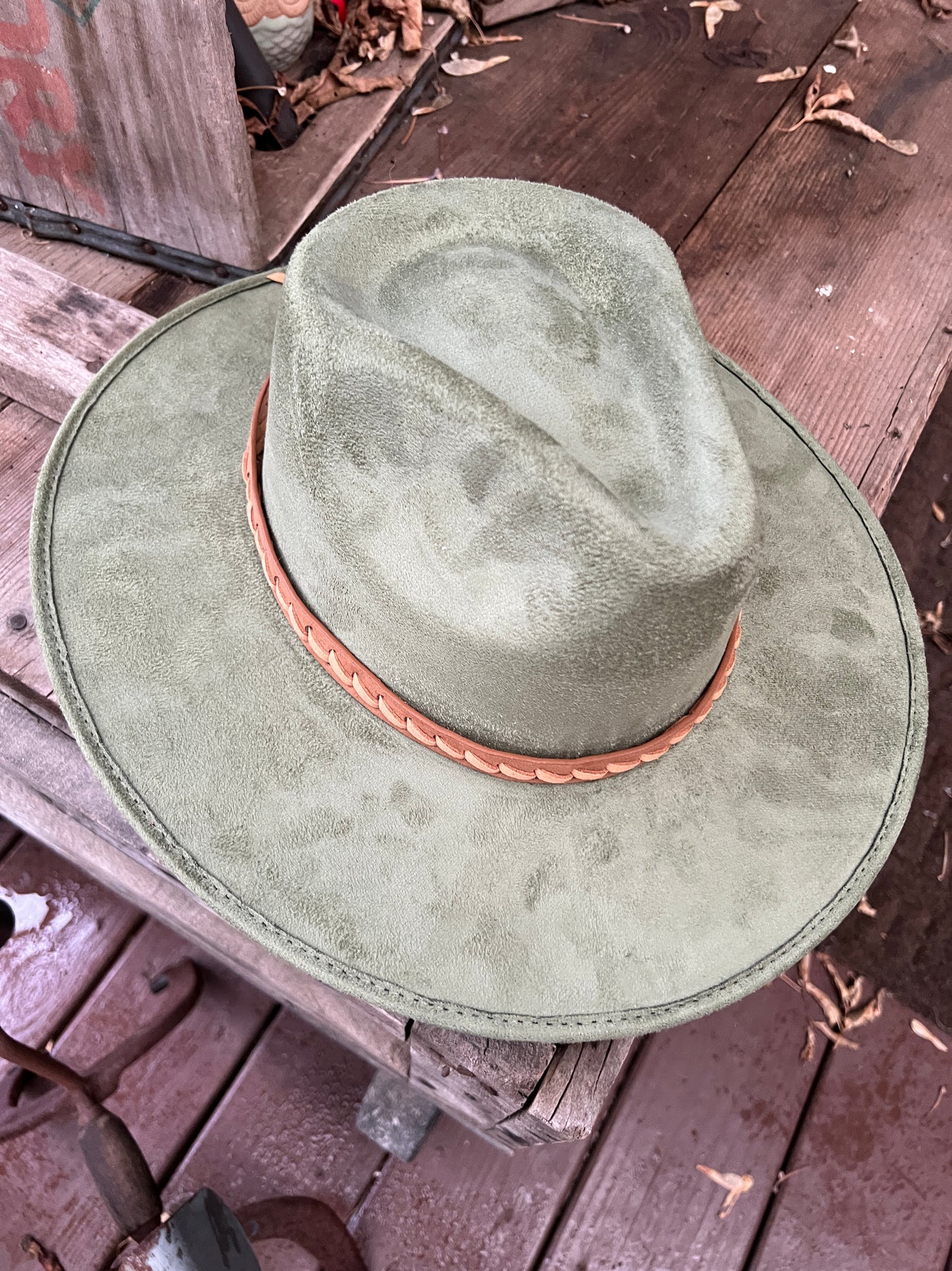 Sage Green Daisy Hat