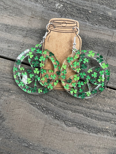 Four Leaf Clover St. Patty's Day Earrings
