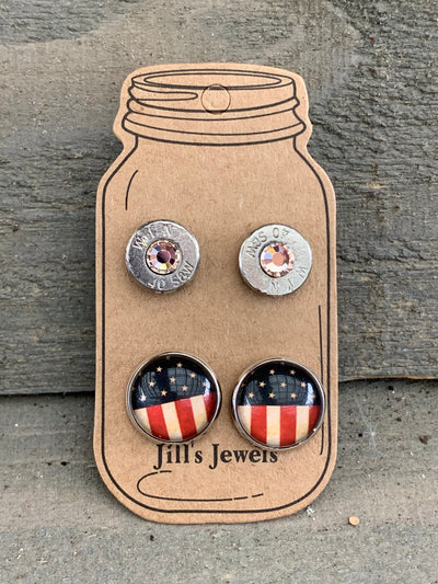 Vintage USA 40 Caliber bullet earring set - Jill's Jewels | Unique, Handcrafted, Trendy, And Fun Jewelry