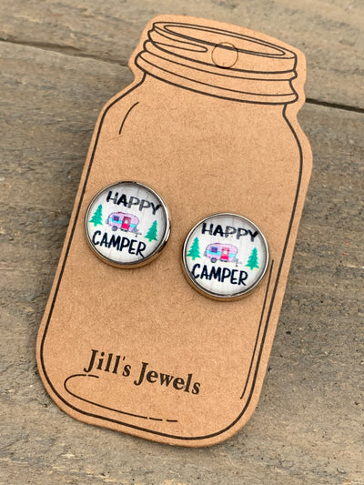Happy Camper Stud Earrings