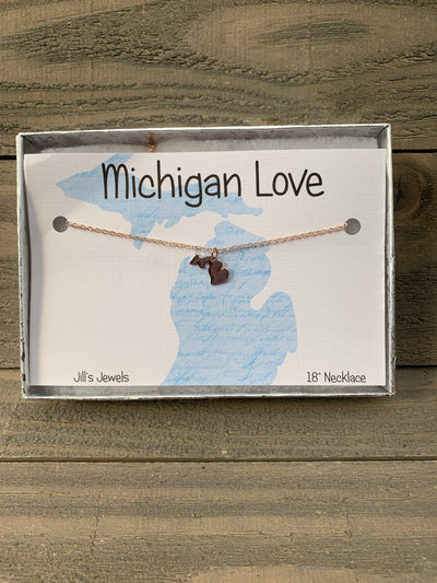 Tiny Michigan Home Necklace - Jill's Jewels | Unique, Handcrafted, Trendy, And Fun Jewelry