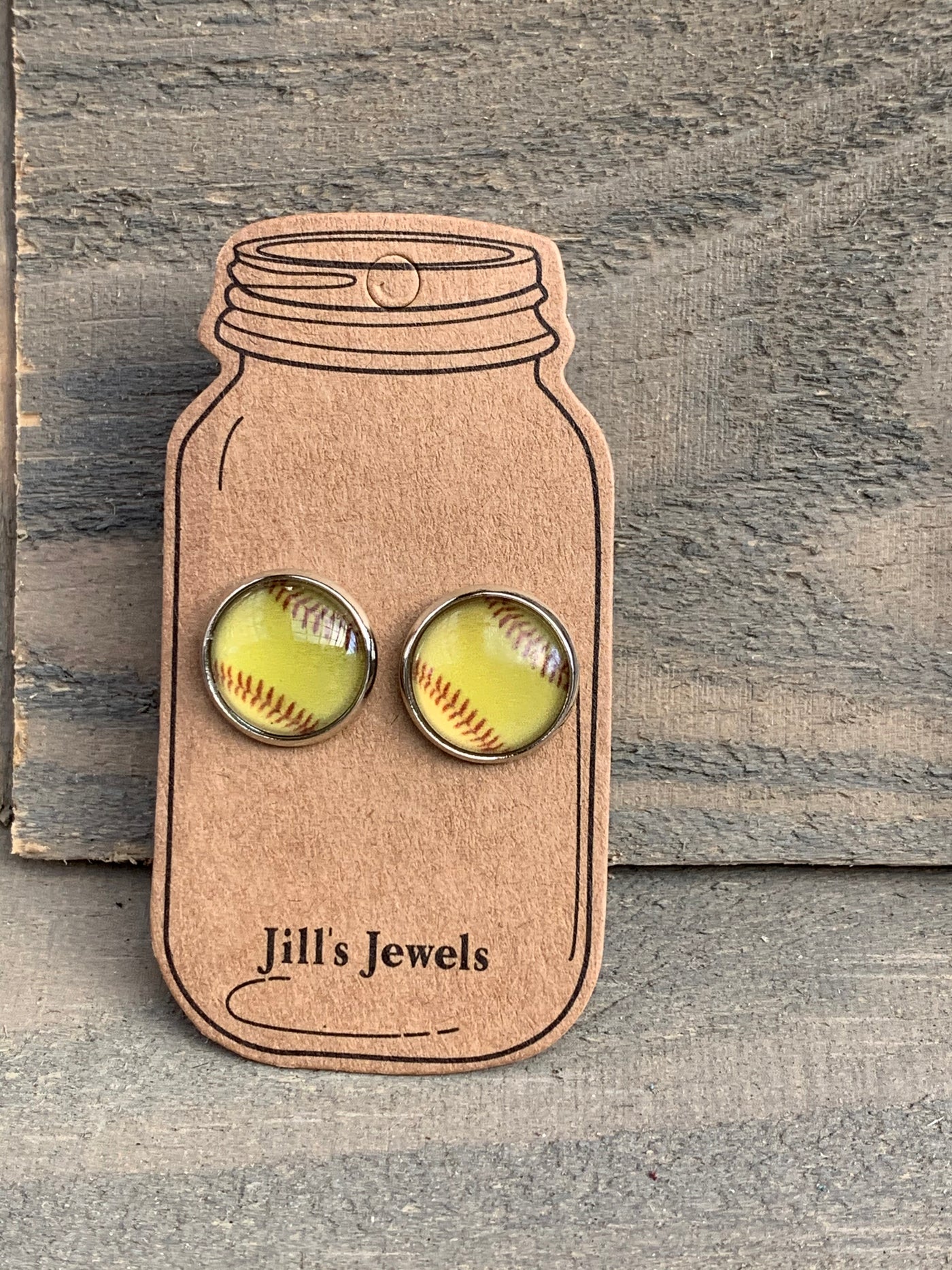 Baseball, Softball, Volleyball and Baseball Mom Stud Earrings - Jill's Jewels | Unique, Handcrafted, Trendy, And Fun Jewelry