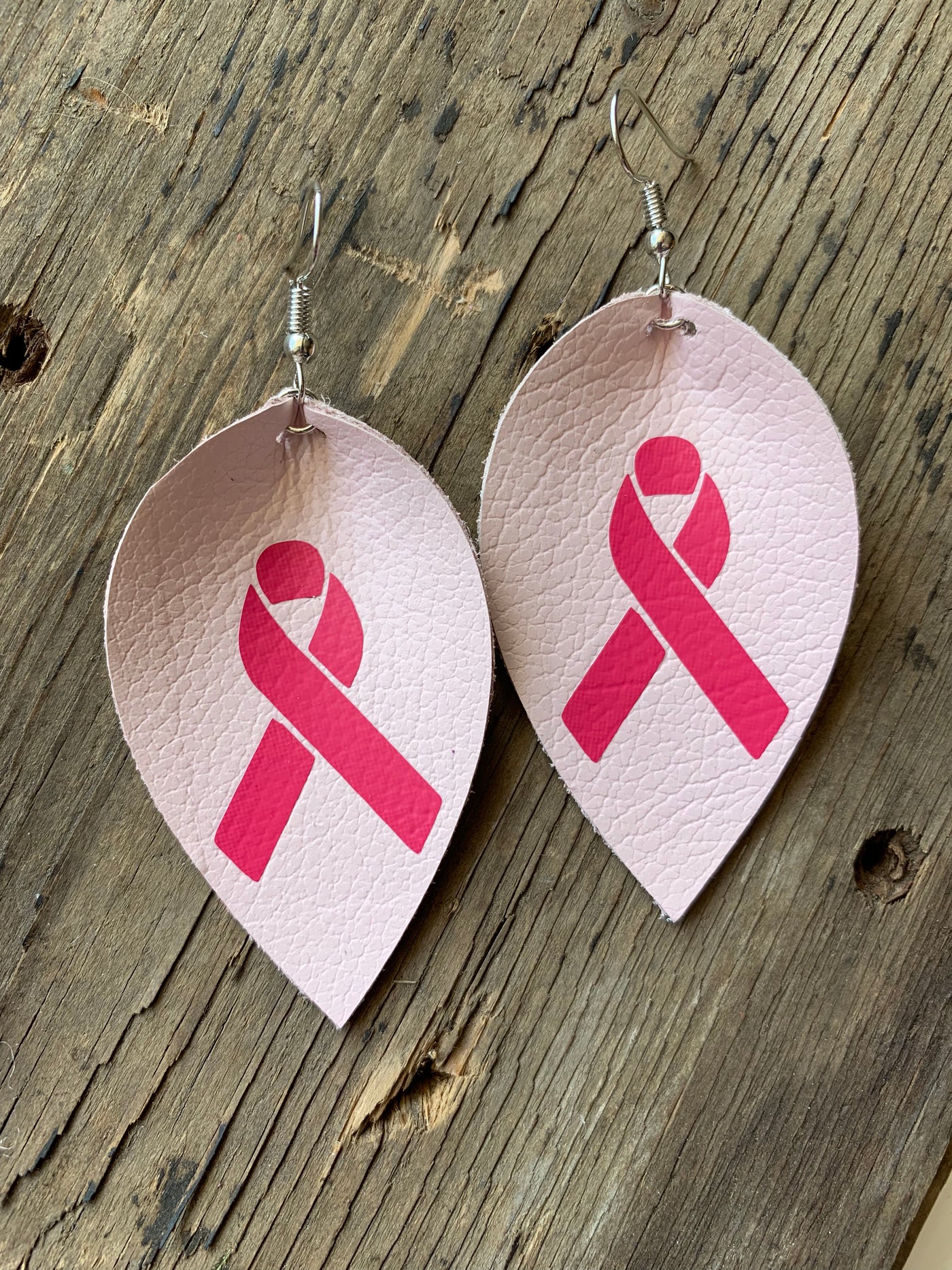 Pink Breast Cancer Ribbon Earrings - Jill's Jewels | Unique, Handcrafted, Trendy, And Fun Jewelry