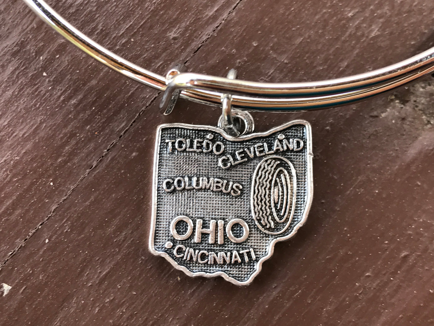 Ohio Bangle Bracelet - Jill's Jewels | Unique, Handcrafted, Trendy, And Fun Jewelry