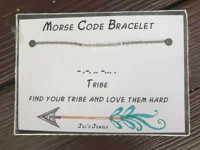 Morse Code Bracelet- Tribe - Jill's Jewels | Unique, Handcrafted, Trendy, And Fun Jewelry