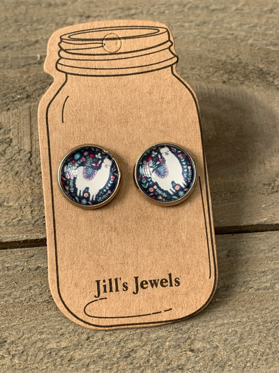 Llama Stud Earrings - Jill's Jewels | Unique, Handcrafted, Trendy, And Fun Jewelry