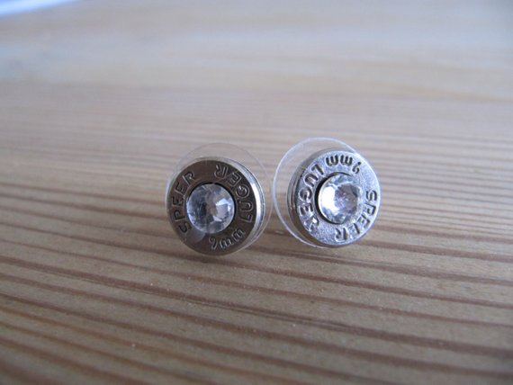 Bullet Earrings- 9mm - Jill's Jewels | Unique, Handcrafted, Trendy, And Fun Jewelry