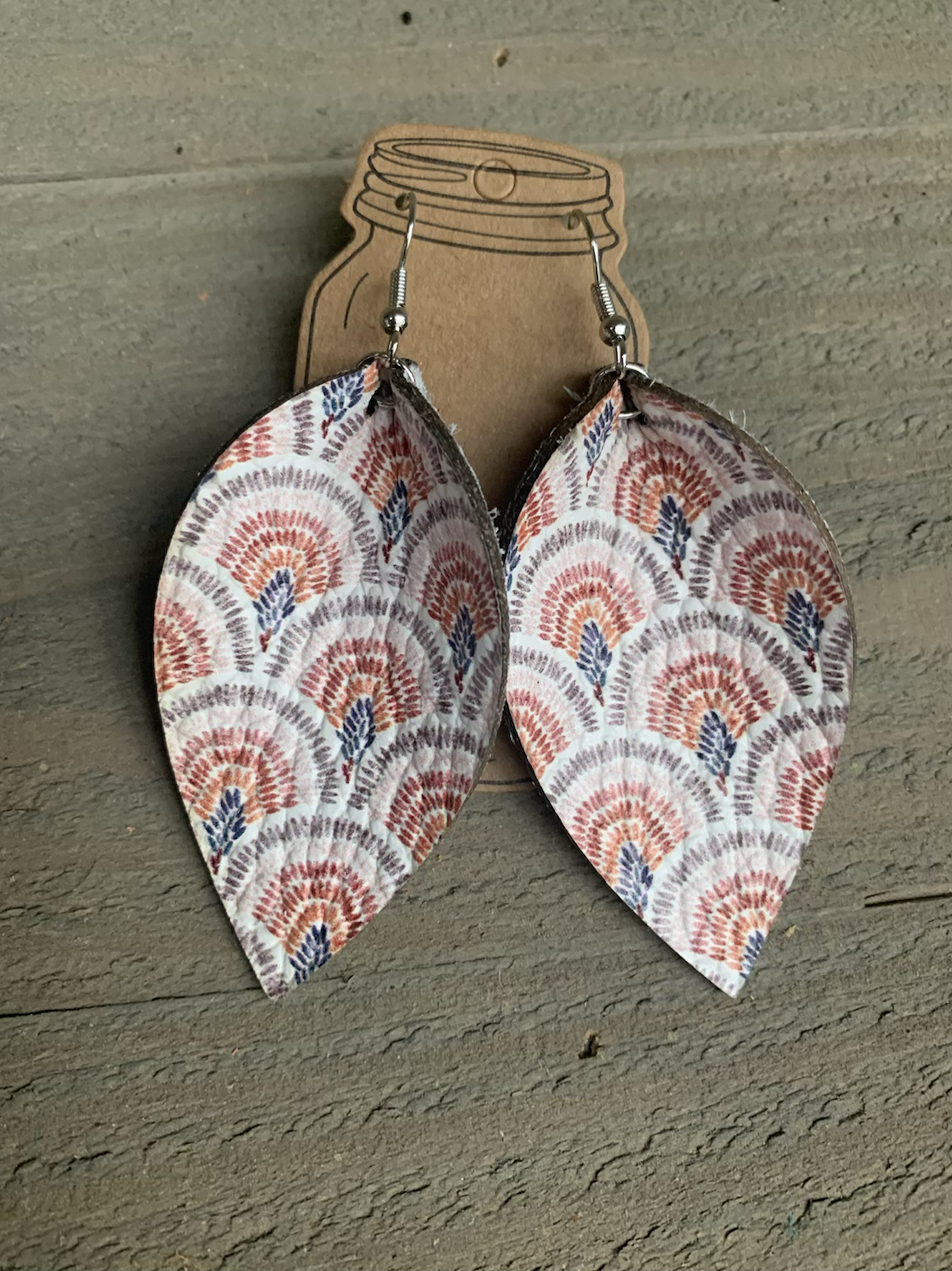 Muted Rainbow Leather Earrings - Jill's Jewels | Unique, Handcrafted, Trendy, And Fun Jewelry