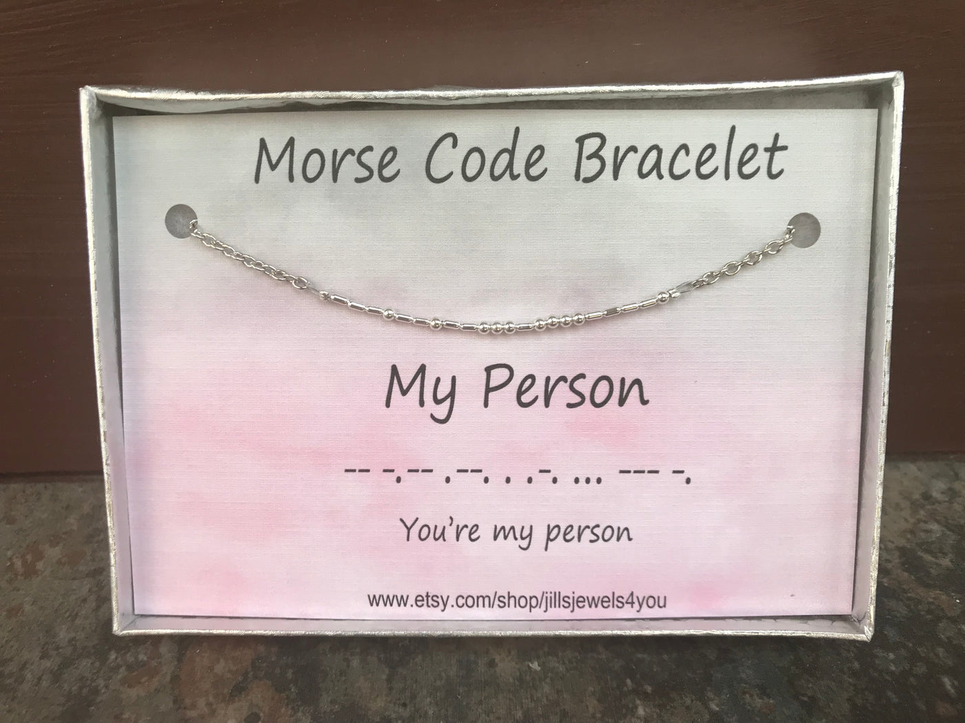 Morse Code Bracelet- My Person - Jill's Jewels | Unique, Handcrafted, Trendy, And Fun Jewelry