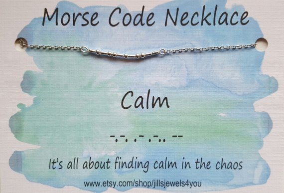 Morse Code Necklace | Morse code necklace, Crystal jewelry ideas, Bracelet  tutorial