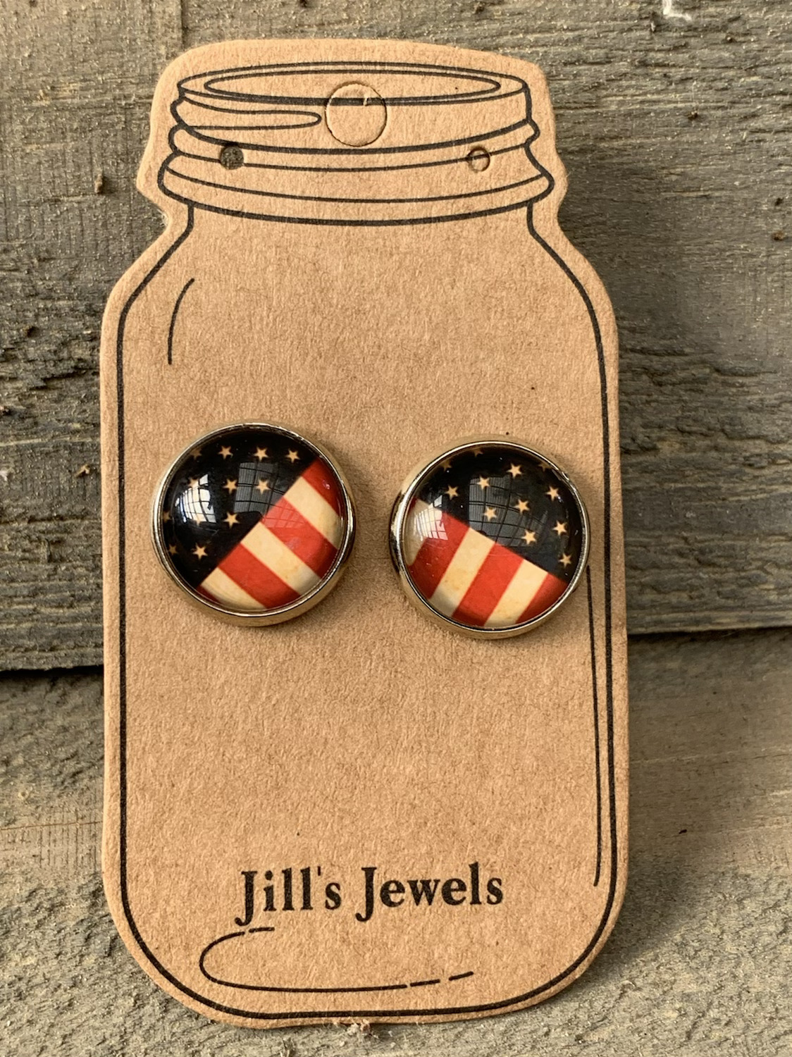 Vintage USA Stud Earrings - Jill's Jewels | Unique, Handcrafted, Trendy, And Fun Jewelry