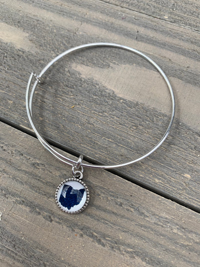 Blue Ohio Bangle Bracelet - Jill's Jewels | Unique, Handcrafted, Trendy, And Fun Jewelry
