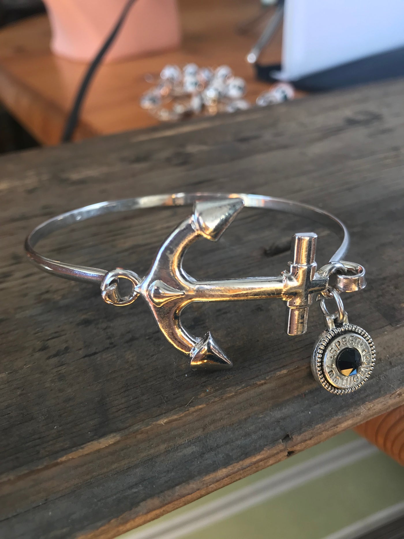 Silver Anchor bracelet - Jill's Jewels | Unique, Handcrafted, Trendy, And Fun Jewelry