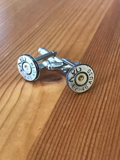 Bullet Cuff Links- 45 Auto Bullet - Jill's Jewels | Unique, Handcrafted, Trendy, And Fun Jewelry