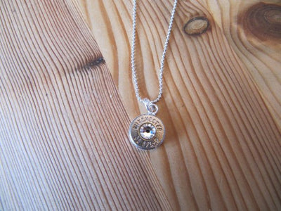 38 Special Bullet Necklace with Crystal Accents - Jill's Jewels | Unique, Handcrafted, Trendy, And Fun Jewelry