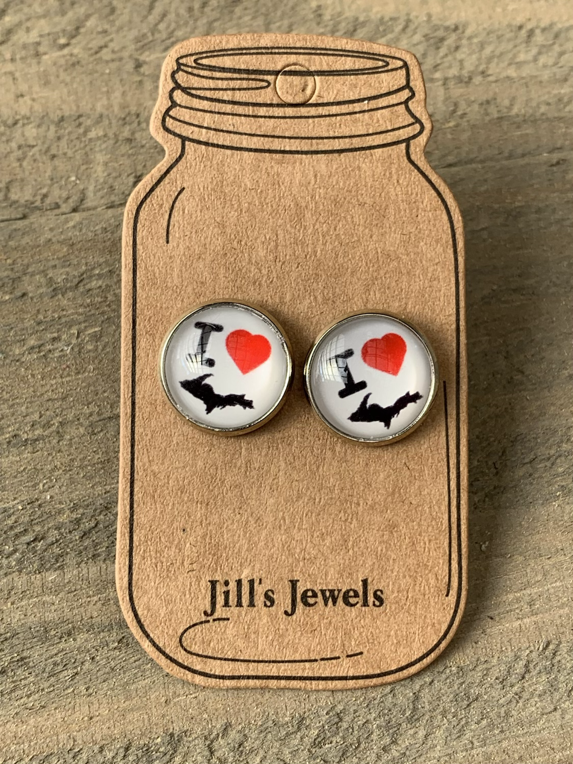 I love the UP Michigan Stud Earrings - Jill's Jewels | Unique, Handcrafted, Trendy, And Fun Jewelry